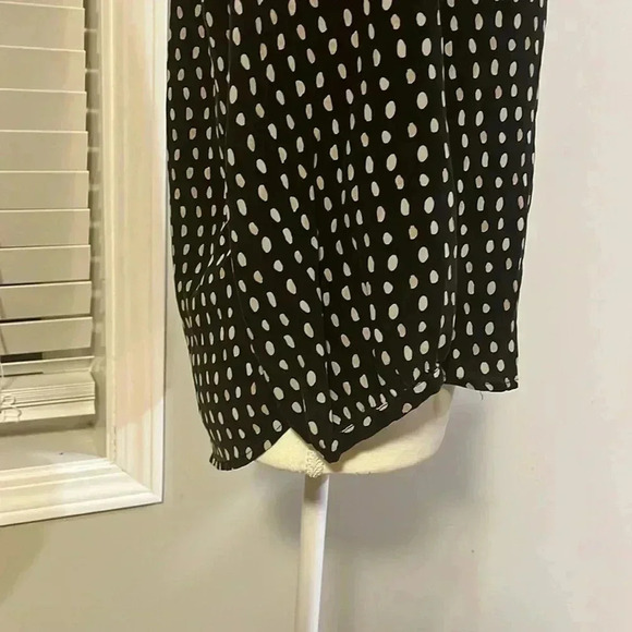 [S]Madewell Silk Poet Shirt Blouse In Paintdot (05196)  V Neck Button Down - Picture 7 of 12